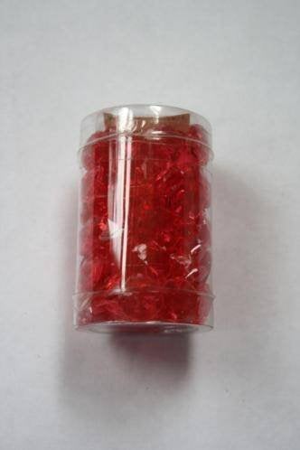 3 potjes a 100 stuks rijgkralen rood wit en groen 13 mm, Hobby en Vrije tijd, Kralen en Sieraden maken, Ophalen of Verzenden, Nieuw