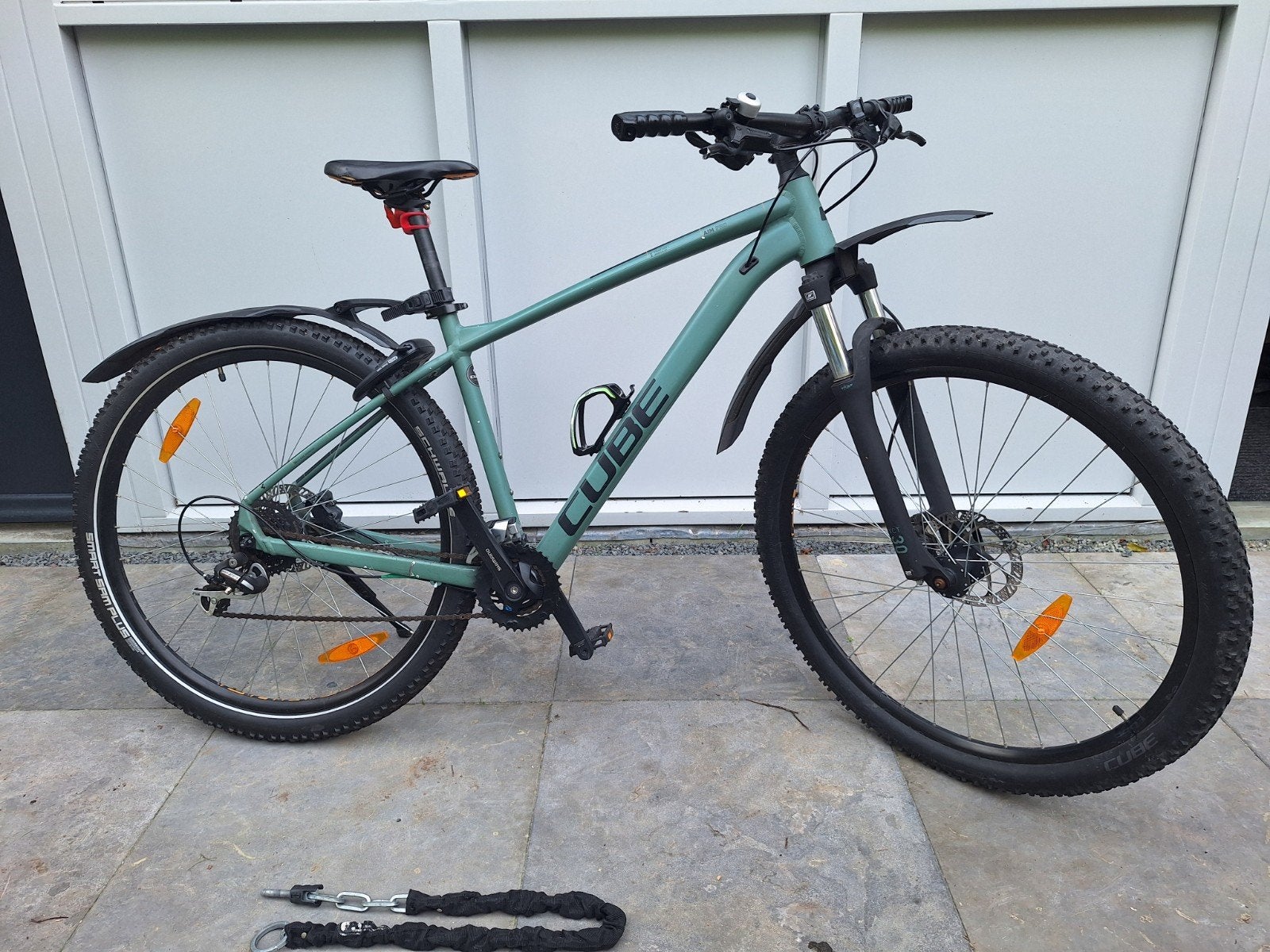 CUBE Aim Pro Olive/Orange 2022 – maat L – 29 inch, Fietsen en Brommers, Hardtail, Heren, Schijfrem, Ophalen