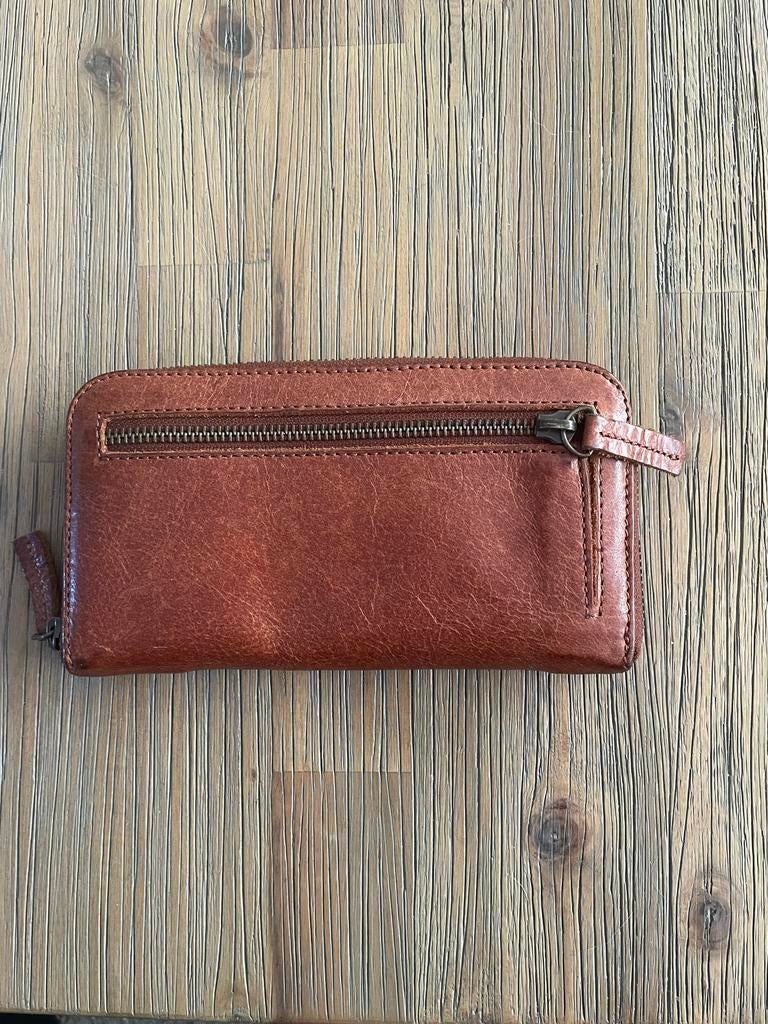 Cowboysbag portemonnee “The purse” echt leer, Overige merken, Gebruikt, Bruin, Ophalen of Verzenden
