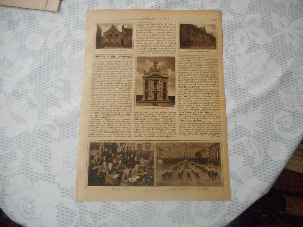 Oudenbosch. Instituut St. Louis. 1924., Ophalen of Verzenden, 1920 tot 1940, Nederland, Knipsel(s)