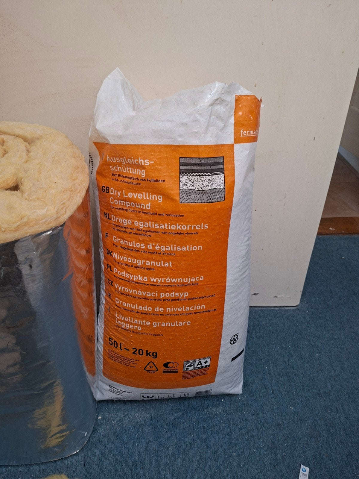Fermacell egalisatiekorrels, Minder dan 4 cm, Overige materialen, Nieuw, Ophalen of Verzenden