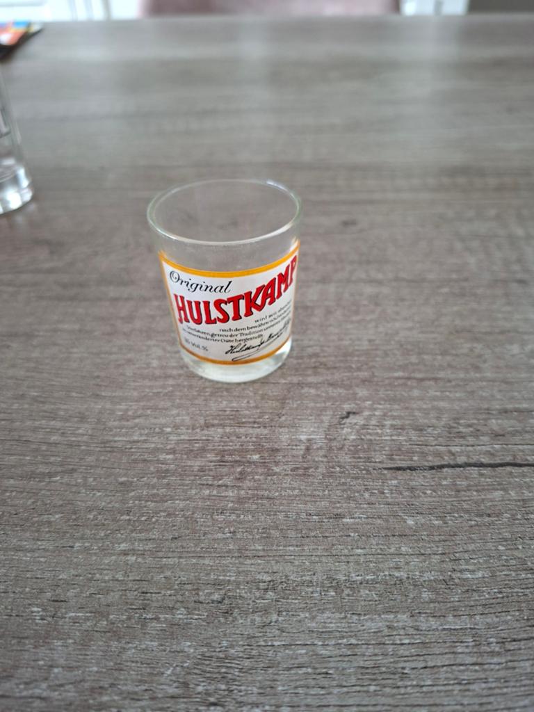 Origineel Hulstkamp borrelglas, Verzamelen, Ophalen of Verzenden, Gebruikt