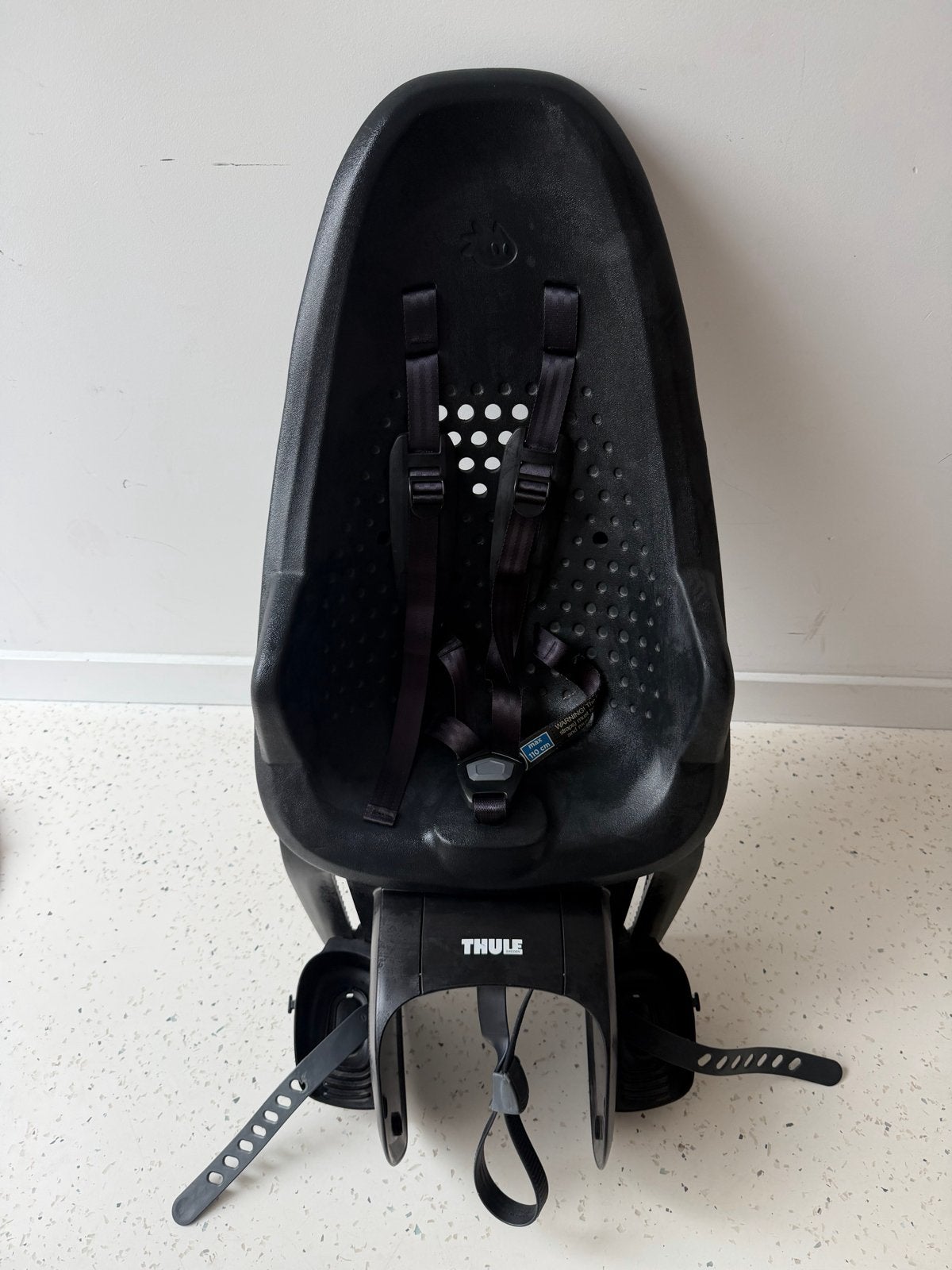 Thule Yepp 2 achterzitje – zwart nieuwstaat, Achterzitje, Voetsteuntjes, 0 t/m 18 kg, Ophalen of Verzenden
