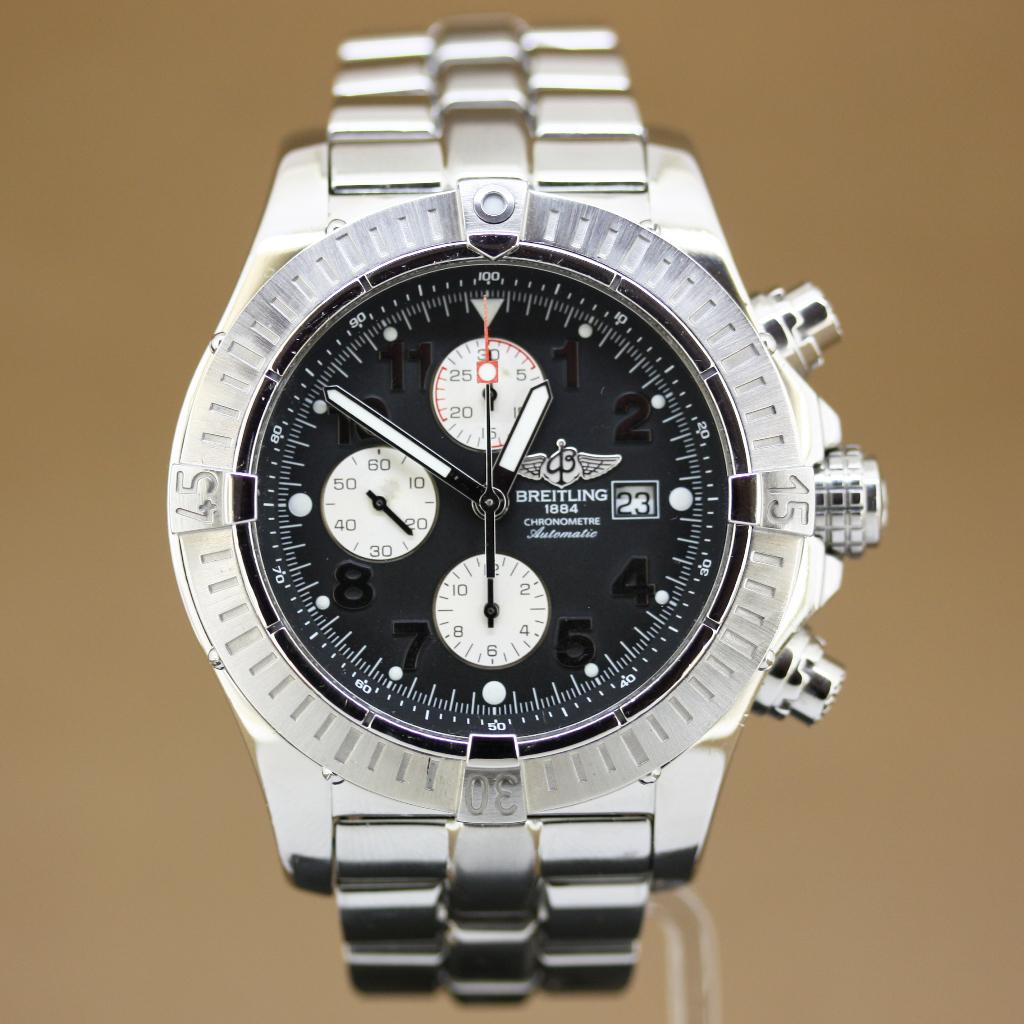 Breitling Super Avenger Ref. A13370, Staal, Gebruikt, Staal, Breitling