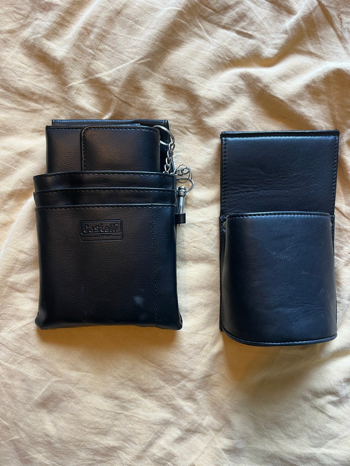 Ober portemonnee/ kelnersportemonnee + houder voor aan riem, Sieraden, Tassen en Uiterlijk, Portemonnees, Overige merken, Gebruikt