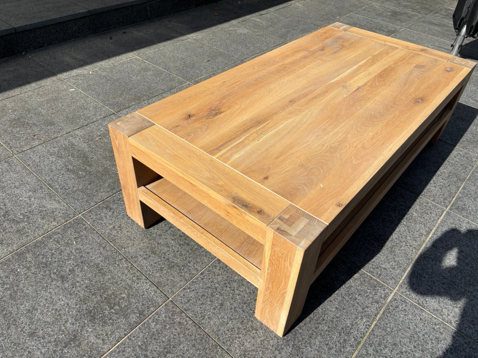 Eiken salontafel Roots, Ophalen, Roots, 100 tot 150 cm, Eikenhout