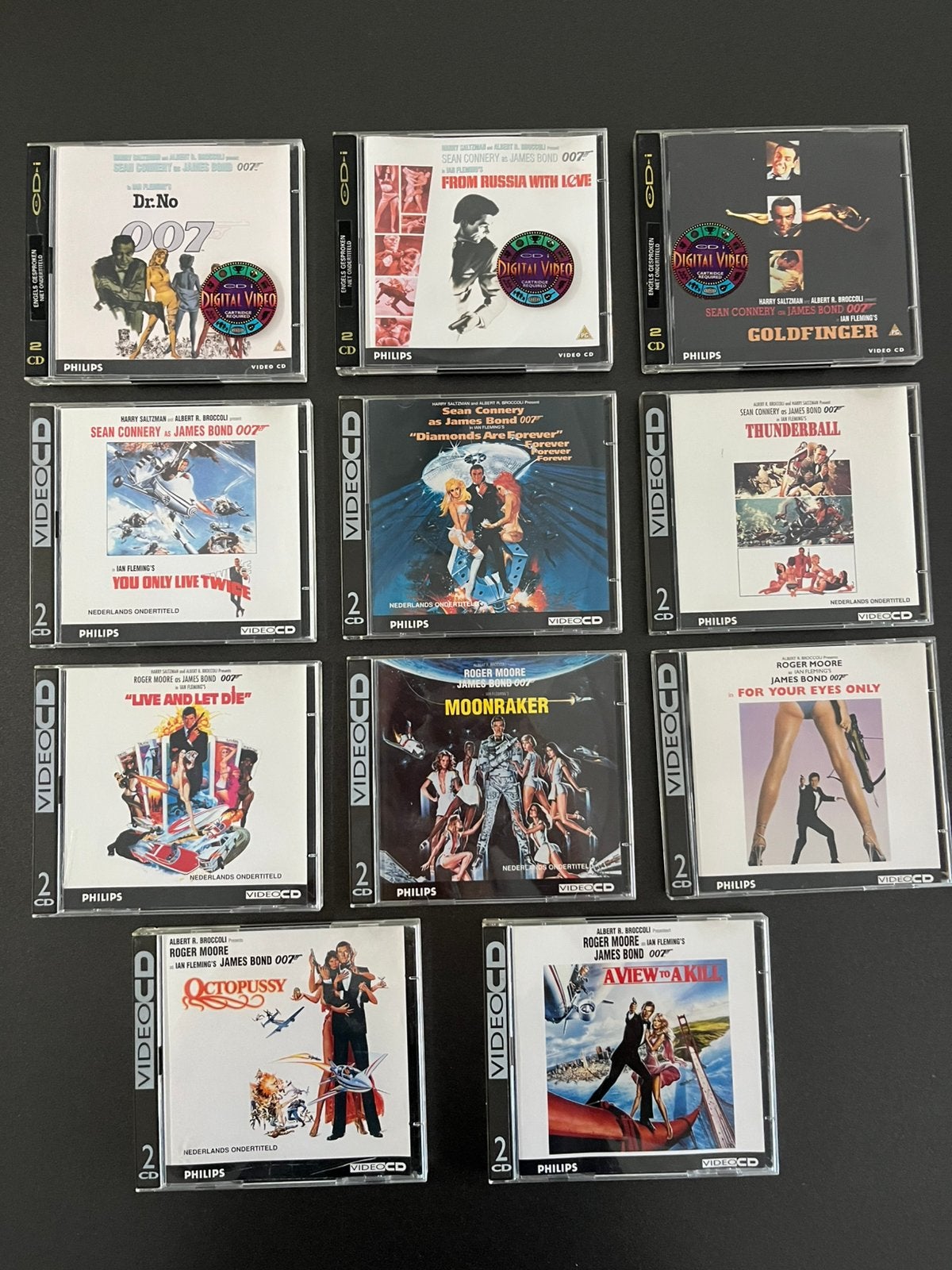 James Bond serie CD-i/VideoCD’s 11 stuks, Cd's en Dvd's, Vanaf 12 jaar, Ophalen of Verzenden, Zo goed als nieuw