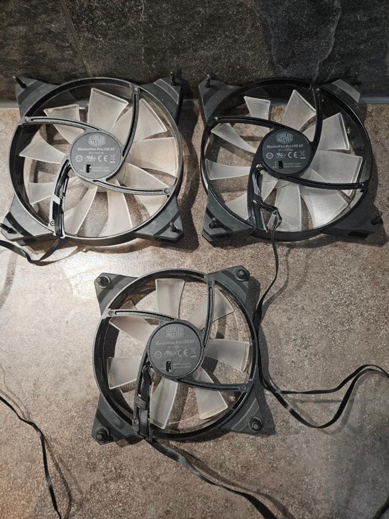 Cooler Master MasterFan Pro 140&120 AF ventilatoren / fans, Ophalen of Verzenden, Gebruikt, Luchtkoeling