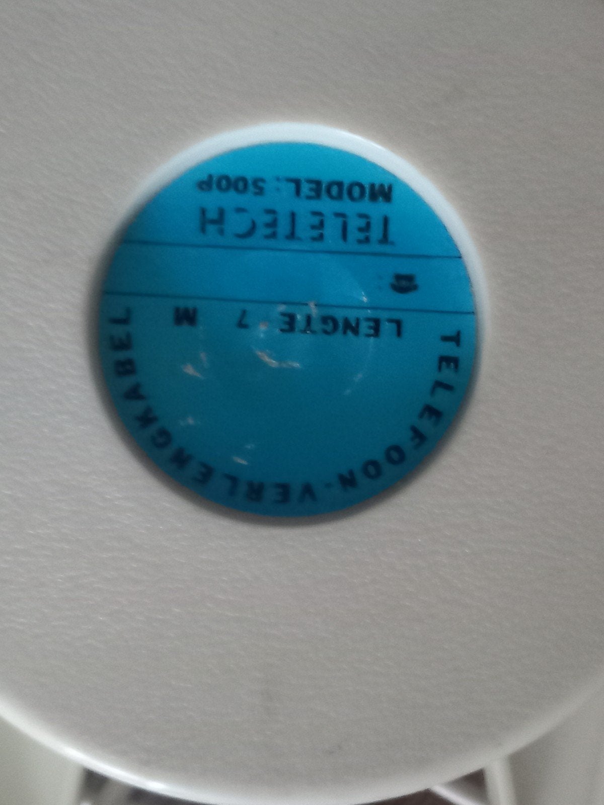 Vintage Telefoon Verlengsnoer TeleTech 7 Meter, Ophalen of Verzenden, Gebruikt