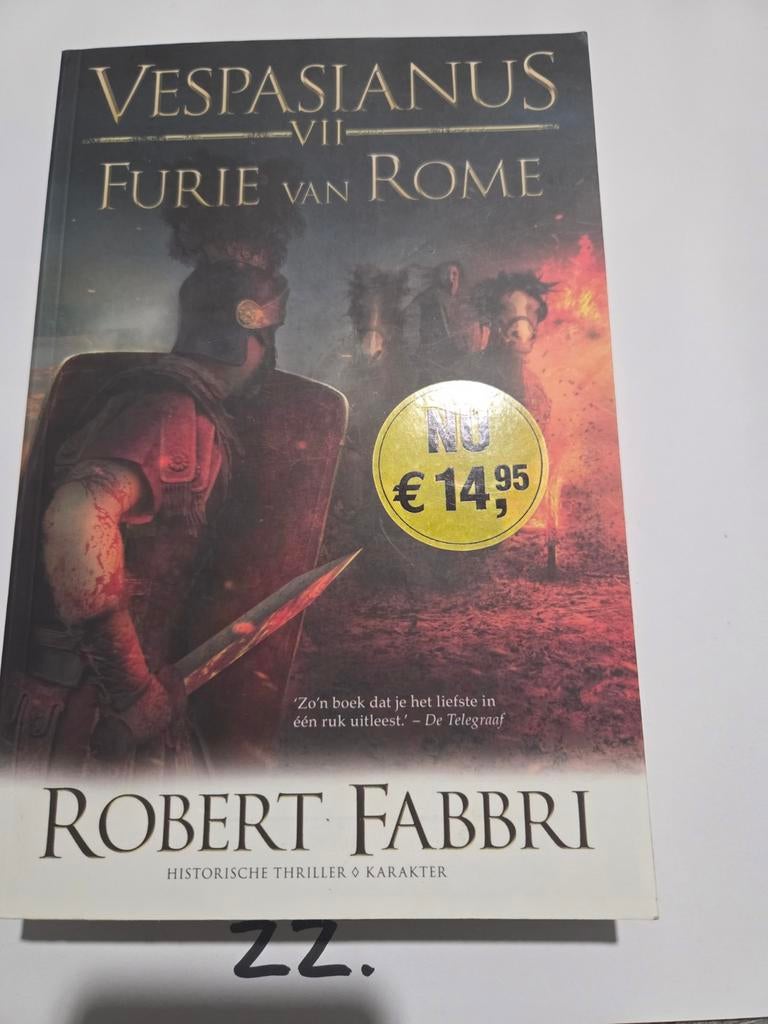 Vespasianus VII: Furie van Rome - Robert Fabbri, Ophalen of Verzenden