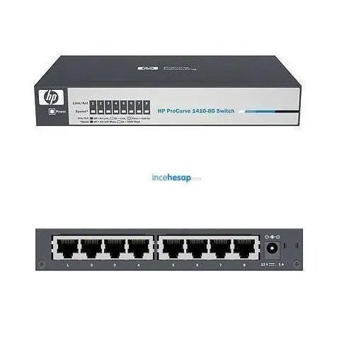 Professionele HP 8 poorts switch (HP 1410-8G), Computers en Software, Netwerk switches, Ophalen of Verzenden, Gebruikt