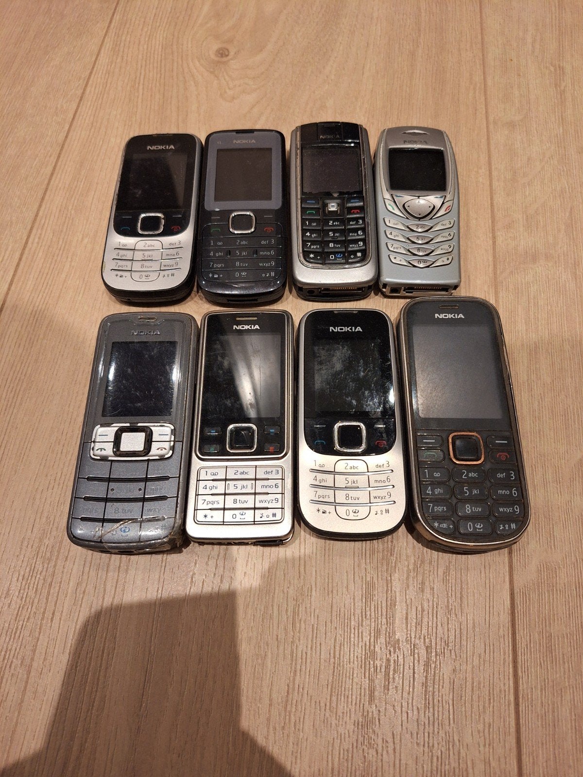 Partij Nokia telefoons - Oude modellen, Gebruikt, Zwart, Fysiek toetsenbord, Ophalen of Verzenden