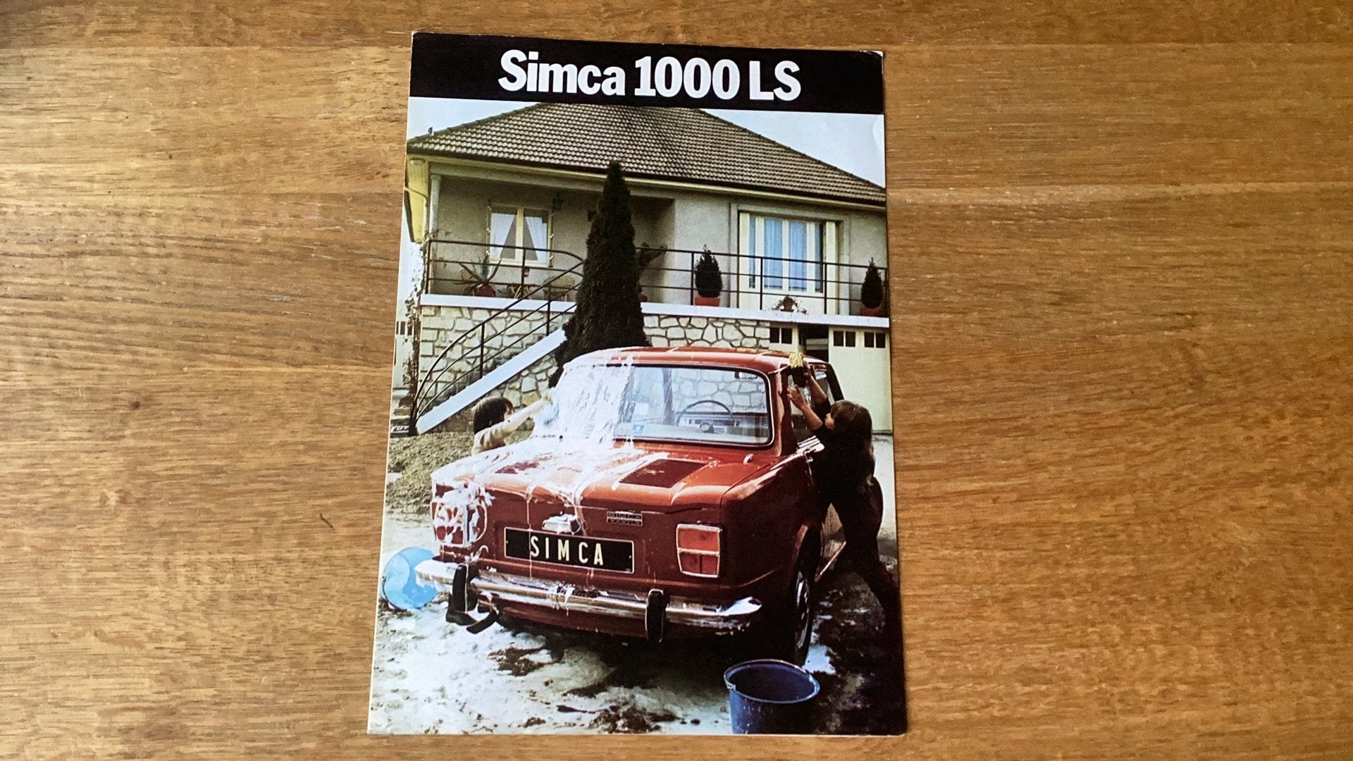 Simca 1000 LS brochure - Origineel uit de jaren '70, Boeken, Ophalen of Verzenden, Gelezen, Overige merken