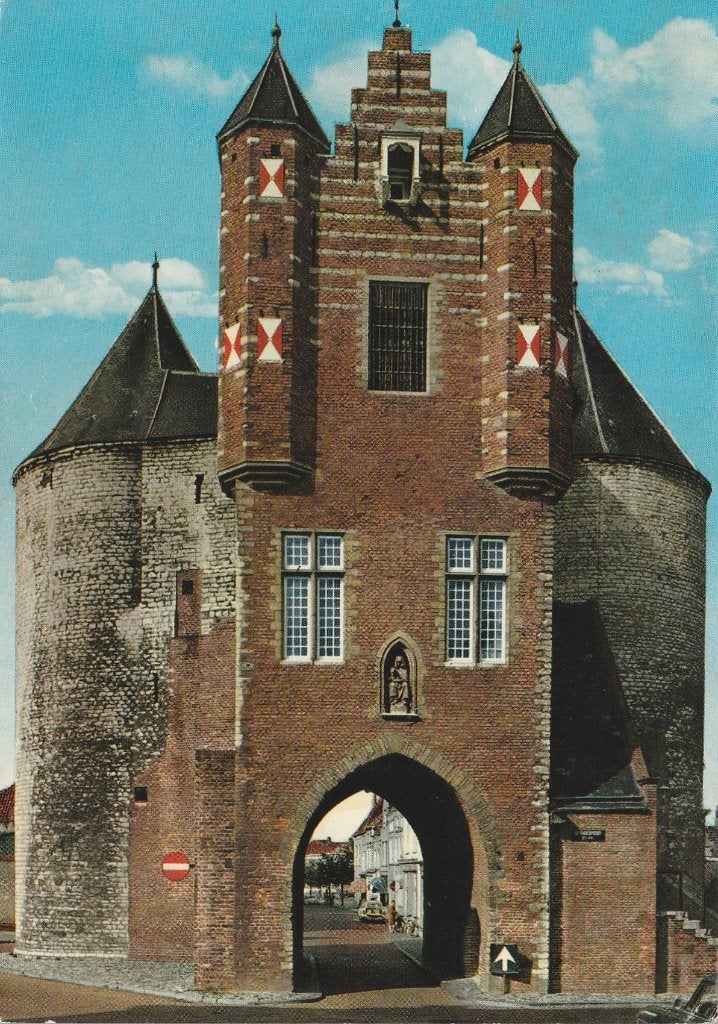 BERGEN OP ZOOM Gevangenpoort (Rechte Rand), Verzamelen, Ansichtkaarten | Nederland, Verzenden, 1960 tot 1980, Gelopen, Noord-Brabant