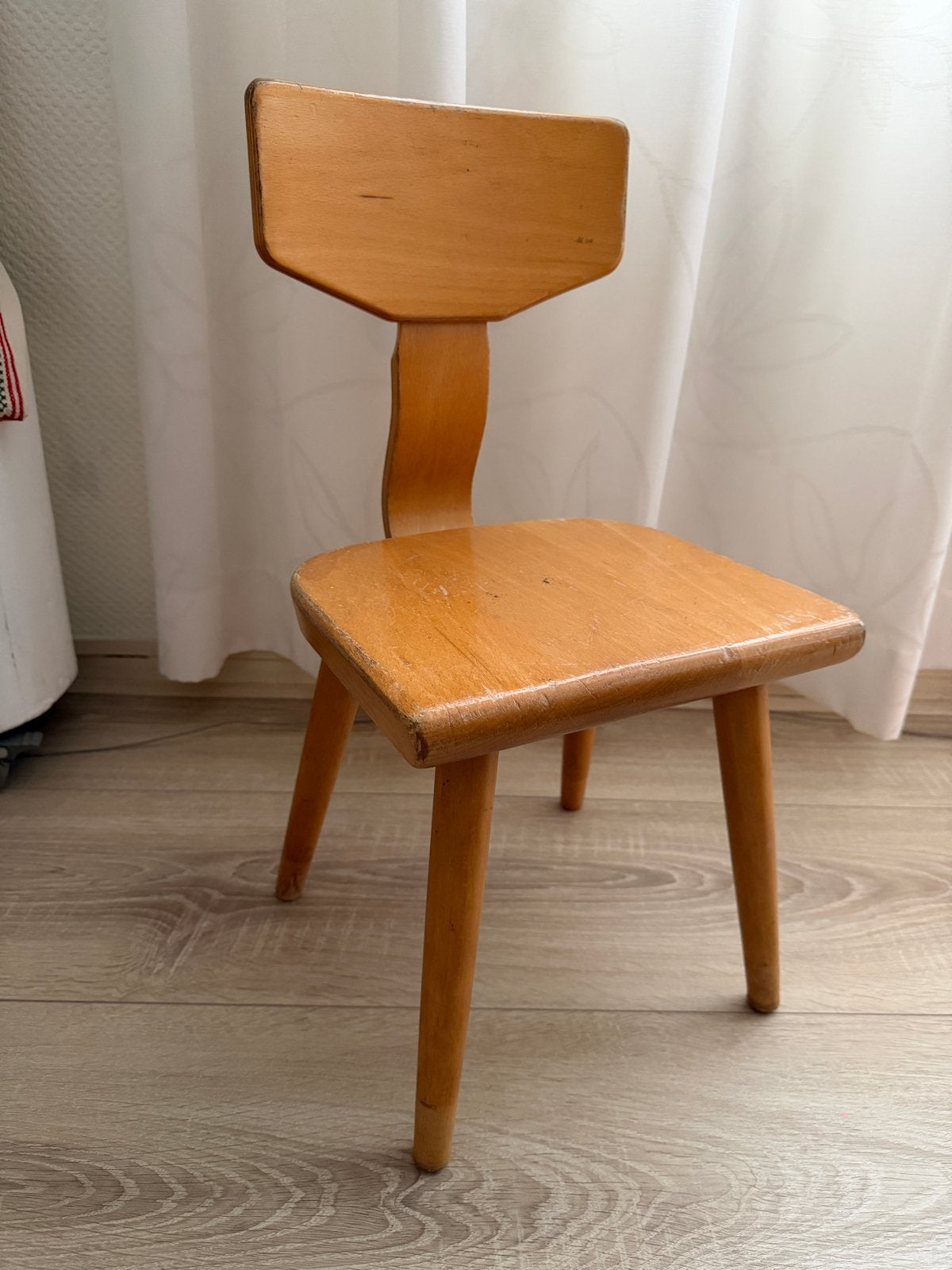 Vintage houten kinderstoel - Schilte, Ophalen