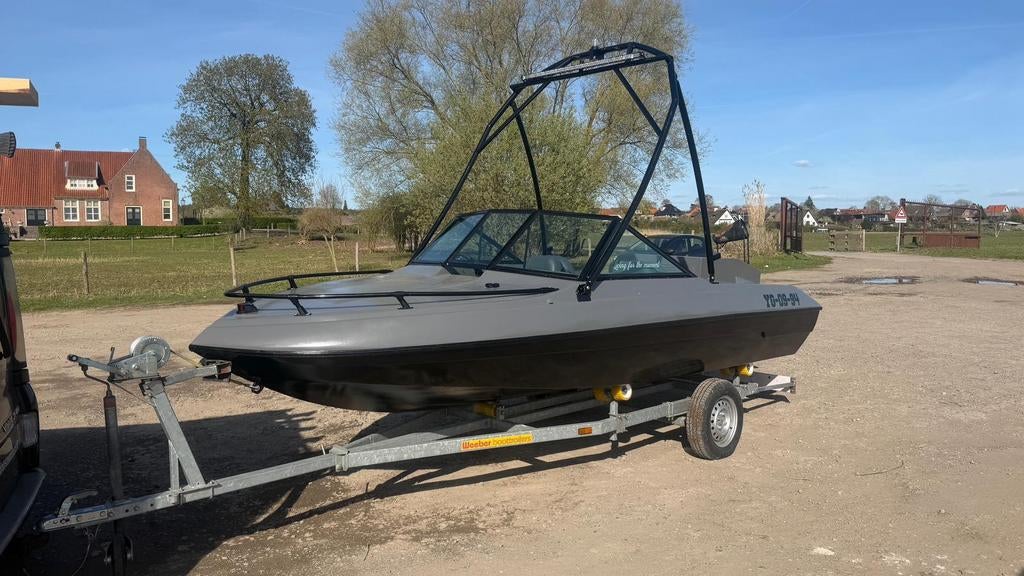 Mercruiser 120pk speedboot, Ophalen, Binnenboordmotor, 120 tot 200 pk, Polyester