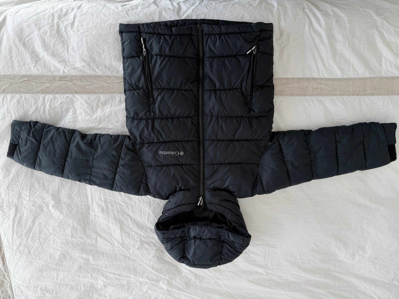 2x Columbia Youth Pike Lake II Hooded Puffer Jacket XXS, Kinderen en Baby's, Ophalen of Verzenden, Zo goed als nieuw, Jongen of Meisje