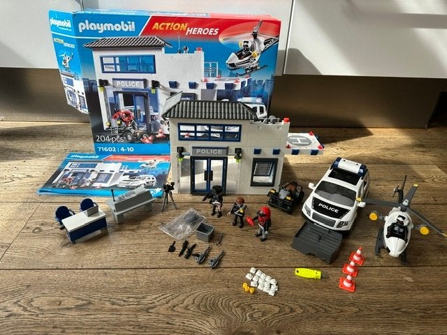 playmobil 71602 complete set politie station nieuw met doos, Ophalen of Verzenden, Nieuw