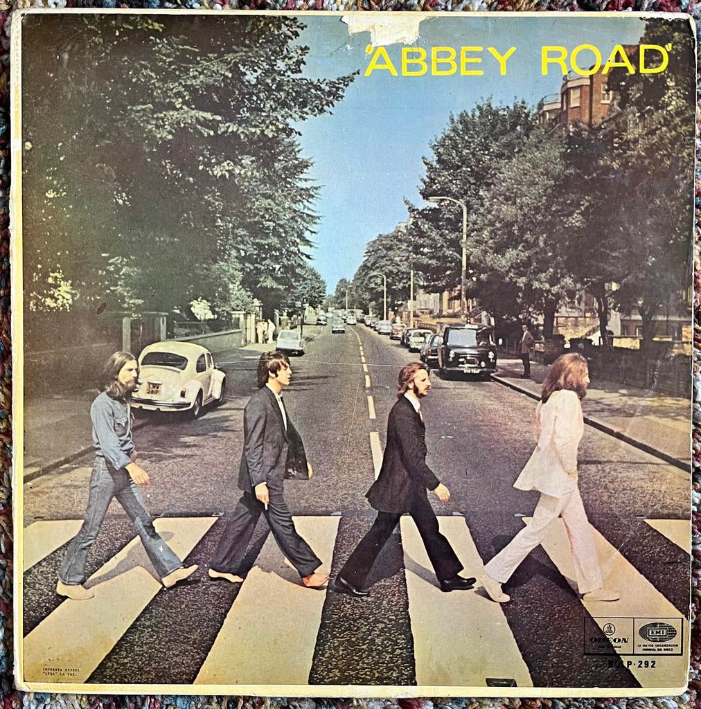 Abbey Road Bolivia Apple Beatles 1970, Cd's en Dvd's, Vinyl | Pop, Verzenden, Gebruikt, 12 inch