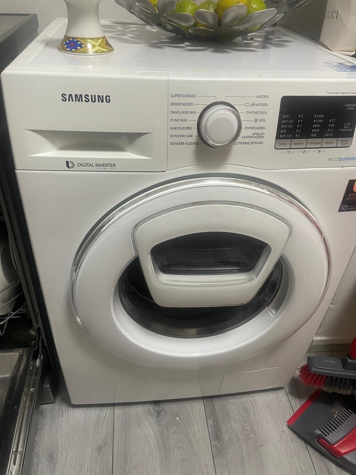 Samsung Wasmachine - Manchet lekt, Witgoed en Apparatuur, Ophalen, 1200 tot 1600 toeren, 8 tot 10 kg, Voorlader