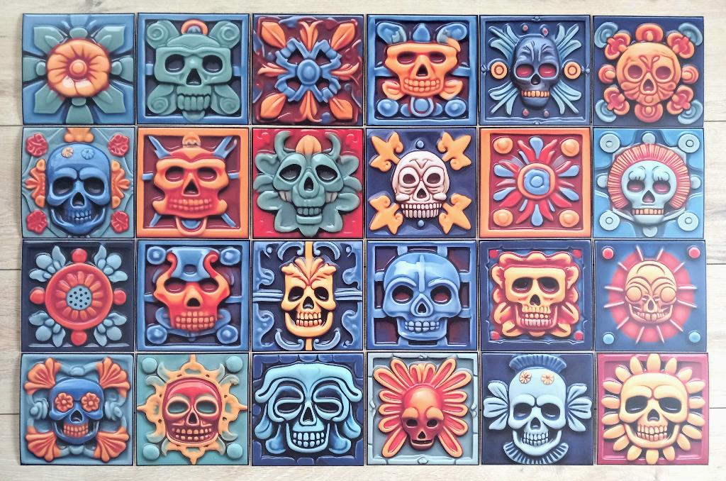 24 Tegelstickers 15x15 cm, Overige materialen, Wandtegels, Nieuw, Minder dan 20 cm