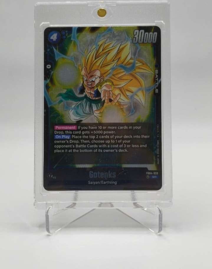 Dragon Ball Super Card Game Gotenks Foil Kaart, Ophalen of Verzenden, Zo goed als nieuw, Losse kaart, Foil