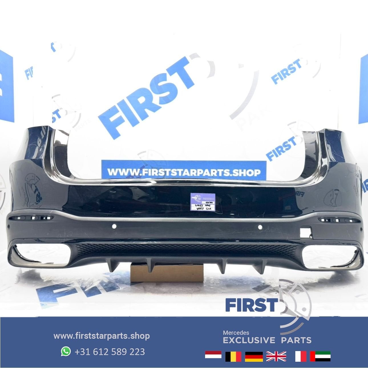W167 GLE 63 AMG ACHTERBUMPER A1678851103 A1678858205 ZWART W, Gebruikt, -, Ophalen of Verzenden, Achter