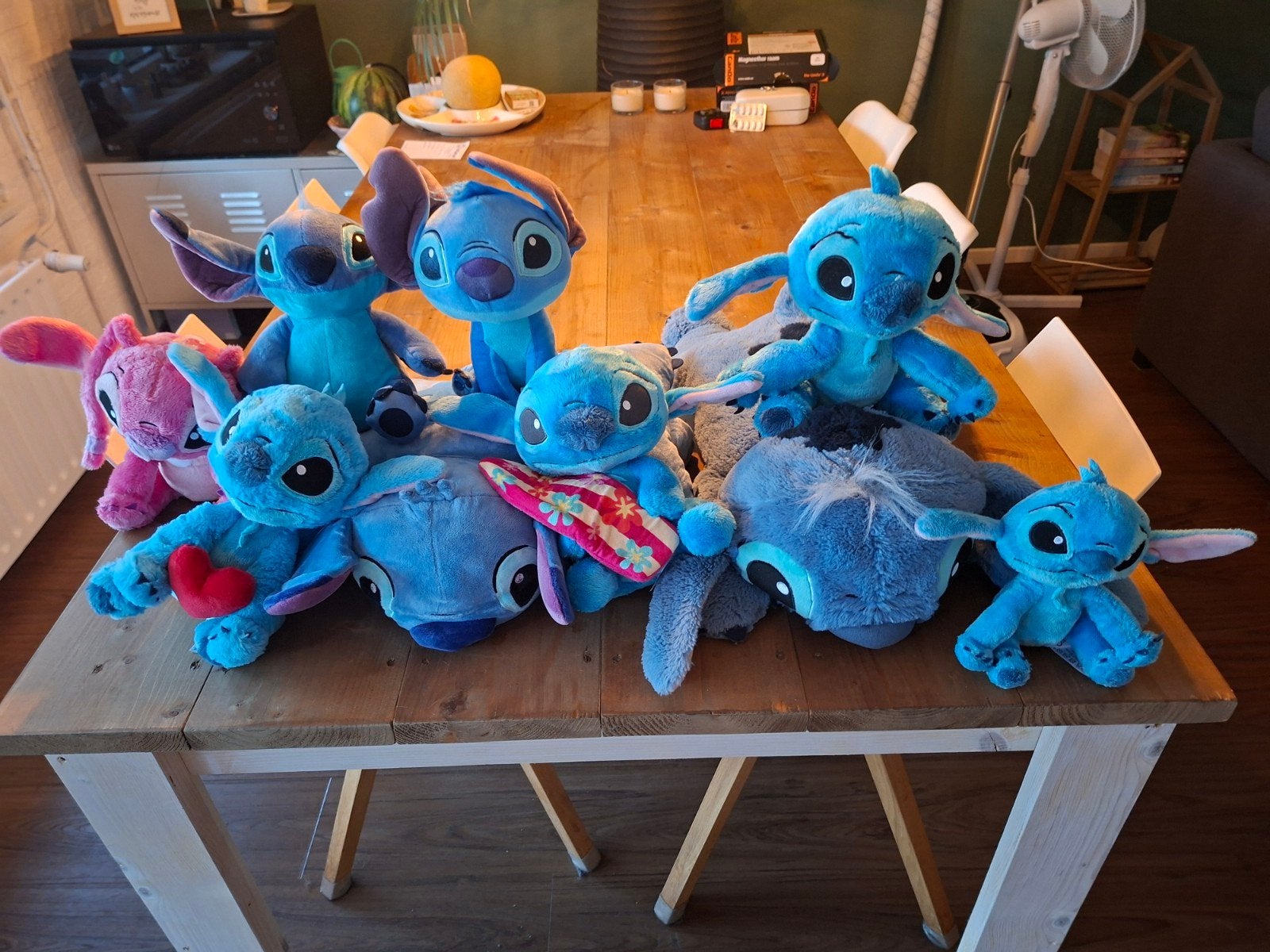 Grote collectie Stitch knuffels (Disney), Ophalen, Disney, Overige typen, Blauw