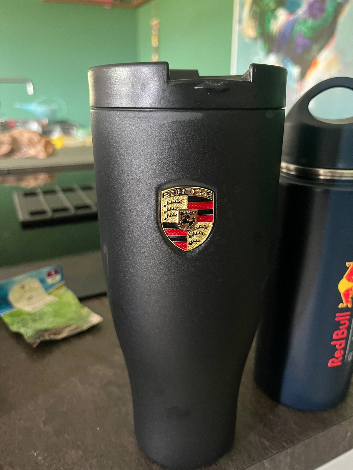 Thermos drinker beker porsche, Ophalen of Verzenden, Zo goed als nieuw