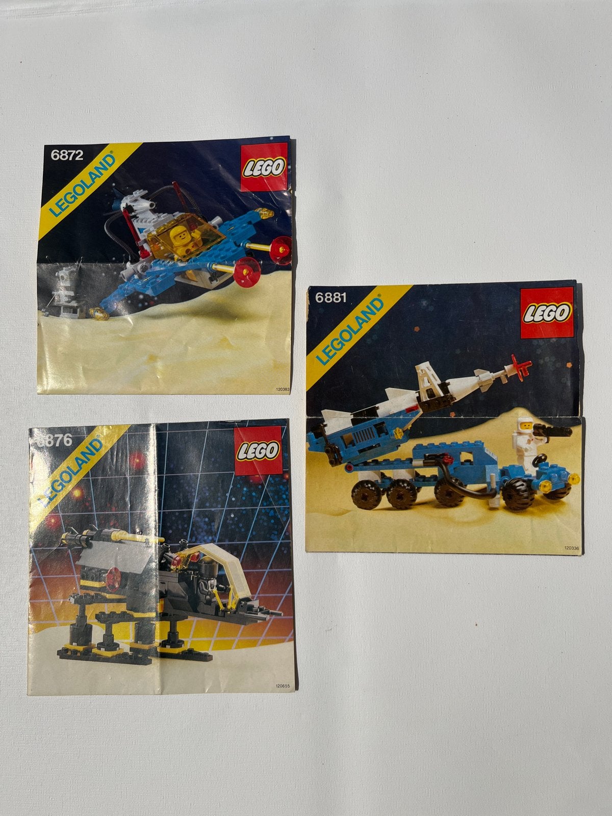 Lego Legoland Space instructieboekjes 6872, 6881, 6876, Gebruikt, Lego, Accessoire, Ophalen of Verzenden