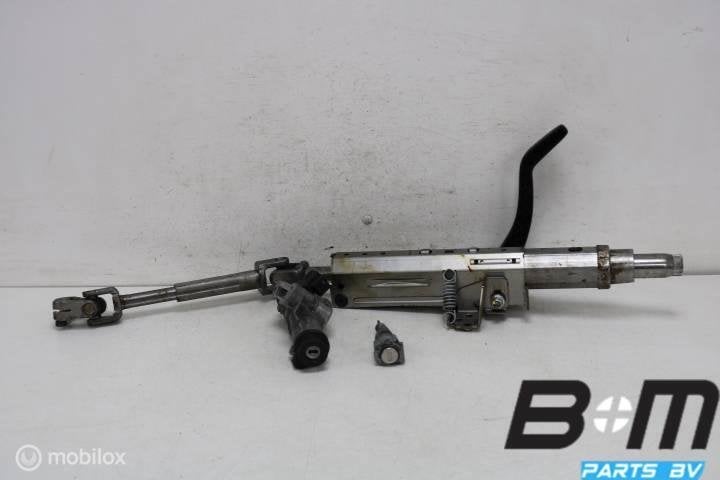 Stuuras + contactslot en deurslot VW Polo 6R 6R1419501EQ, Gebruikt
