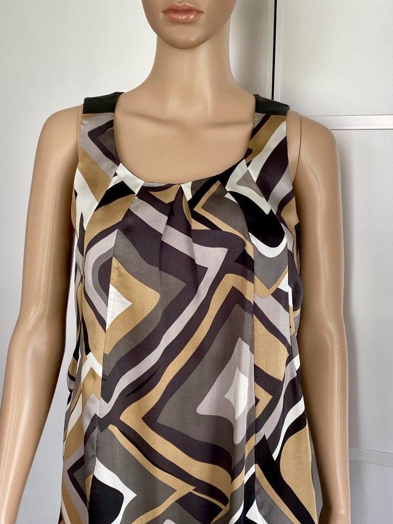 i93 SoyaConcept maat S=36 jurk jurkje tuniek beige/zwart, Soyaconcept, Beige, Ophalen of Verzenden, Zo goed als nieuw