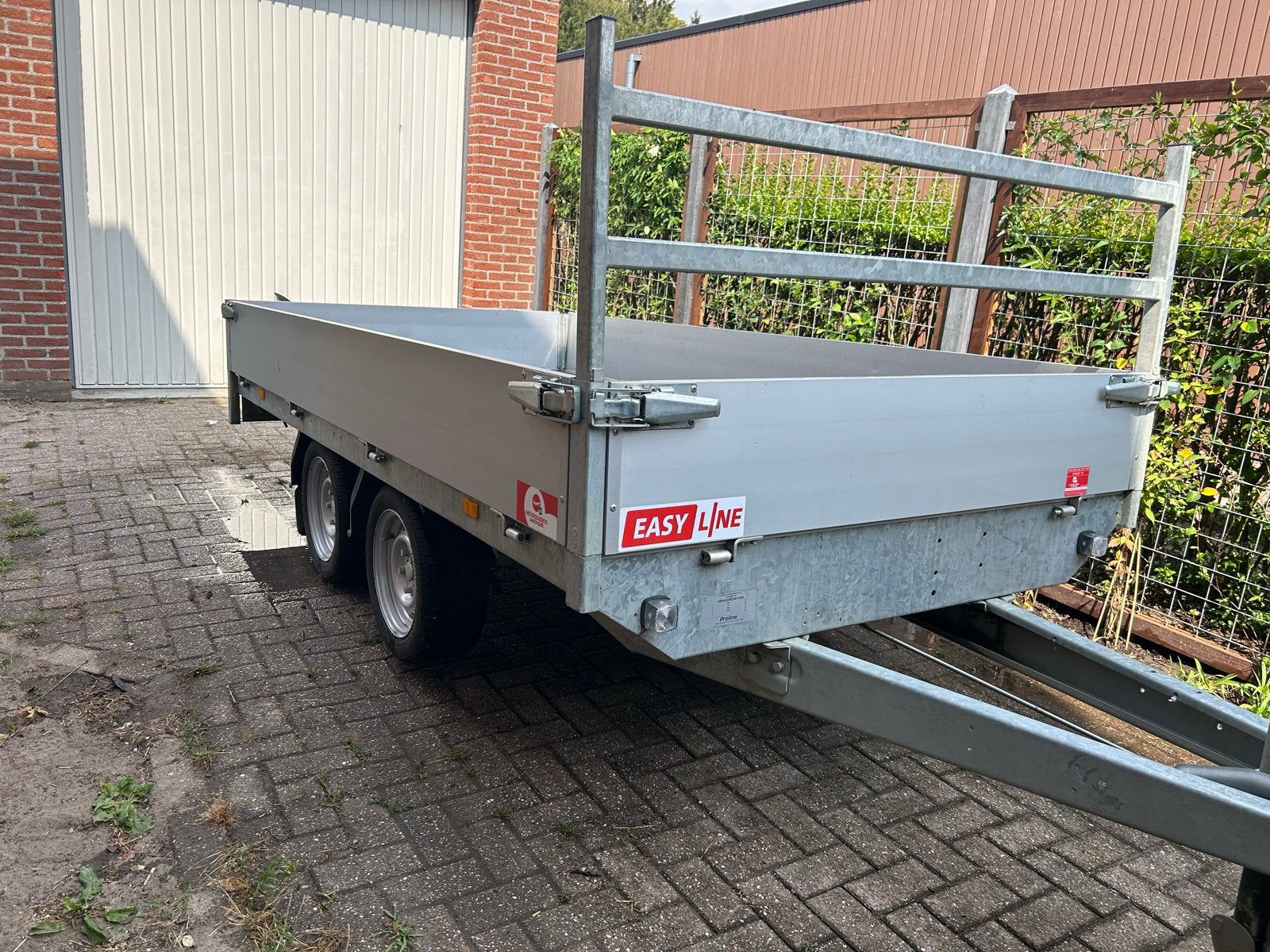 Easyline Plateauwagen Tandemasser 310x160 cm 2100 kg, Auto diversen, Aanhangers en Bagagewagens, Ophalen, Gebruikt