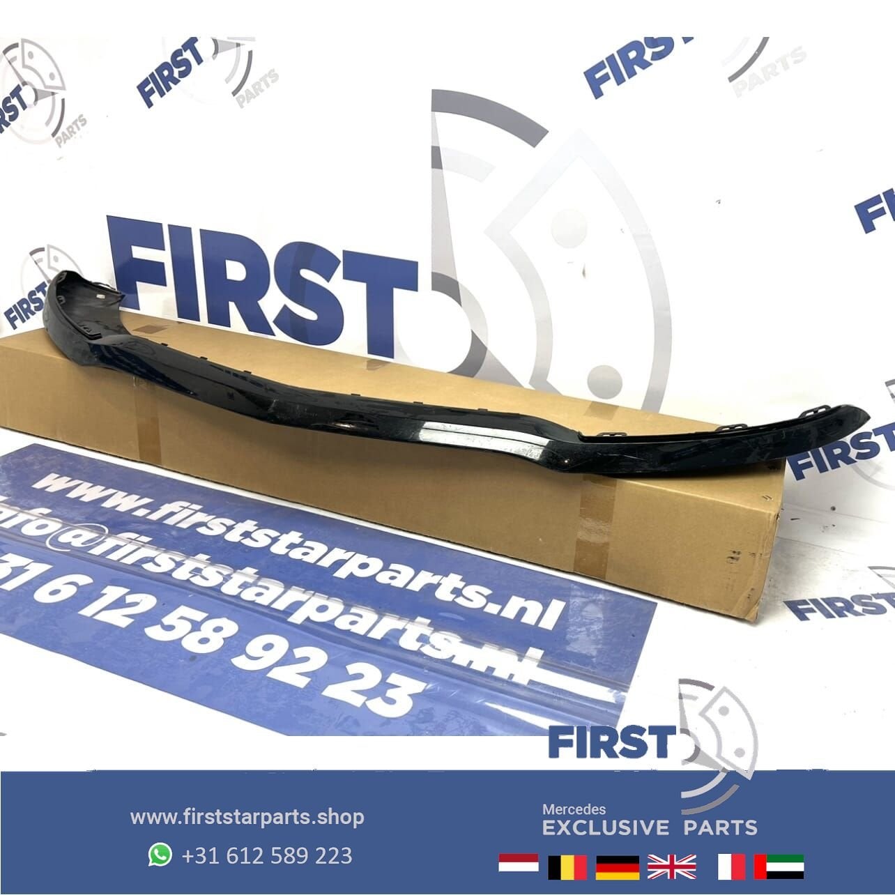W117 C117 X117 CLA KLASSE CLA45 AMG SPOILER LIP Voorbumper O, Gebruikt, -, Voor, Ophalen of Verzenden