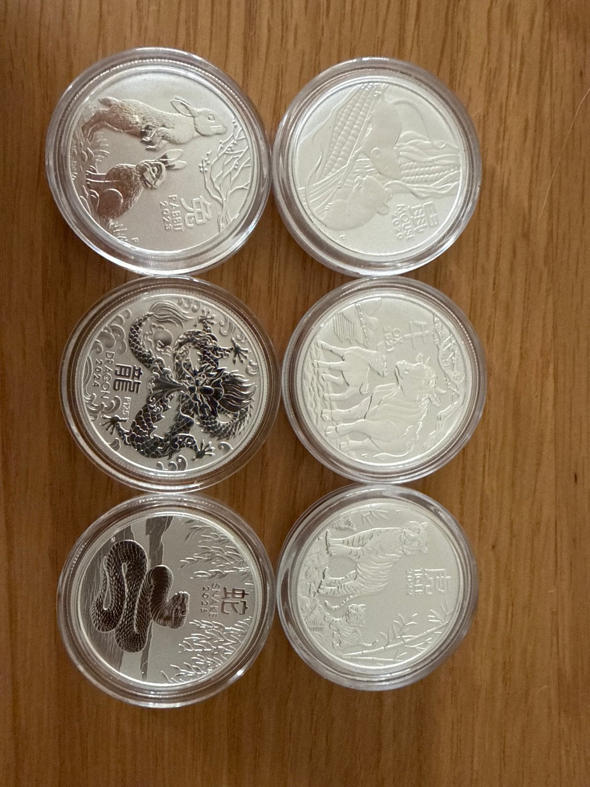 Lunar 3 - 1/2 oz - 2020 t/m 2025 Zilveren Munten, Ophalen of Verzenden, Zilver