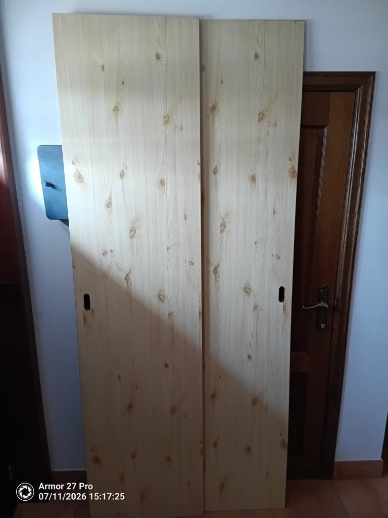 Meubelpaneel - grenen schuifdeur, Ophalen, Gebruikt, Minder dan 25 mm, Grenen