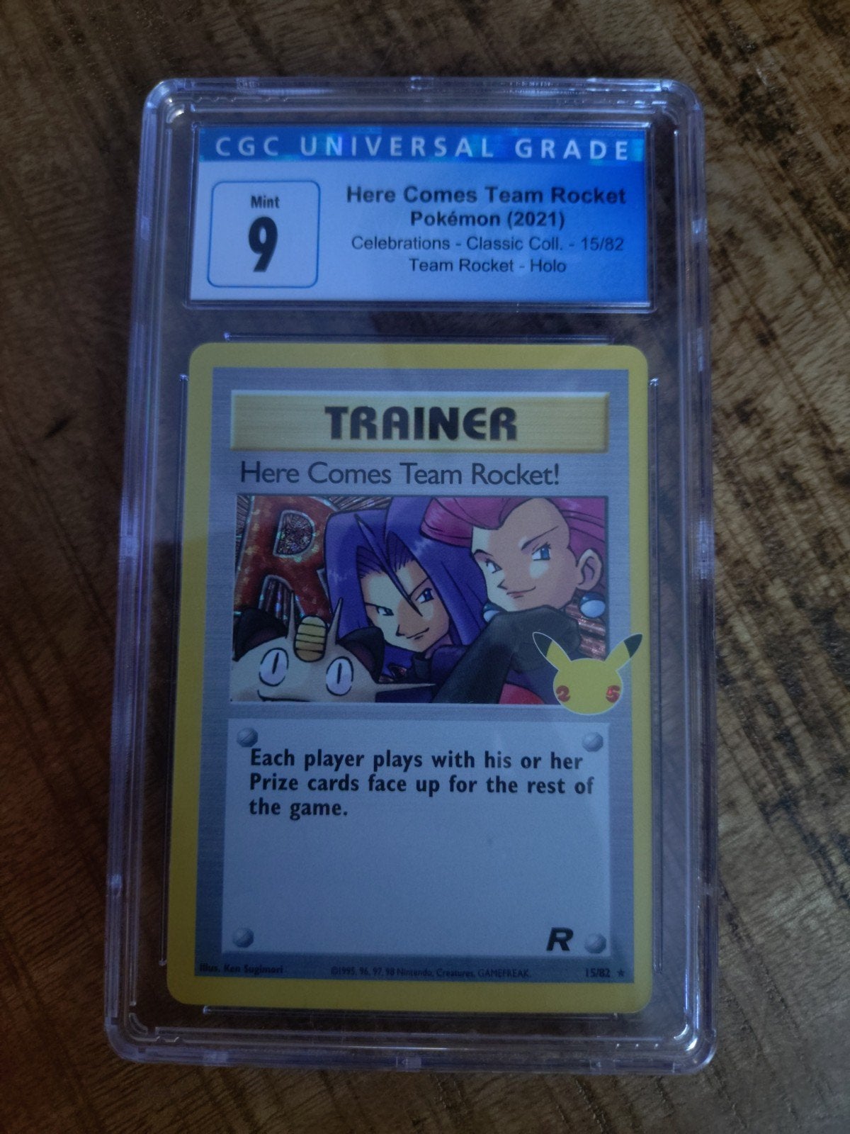 Here comes team rocket (grade 9), Hobby en Vrije tijd, Verzamelkaartspellen | Pokémon, Ophalen of Verzenden, Nieuw