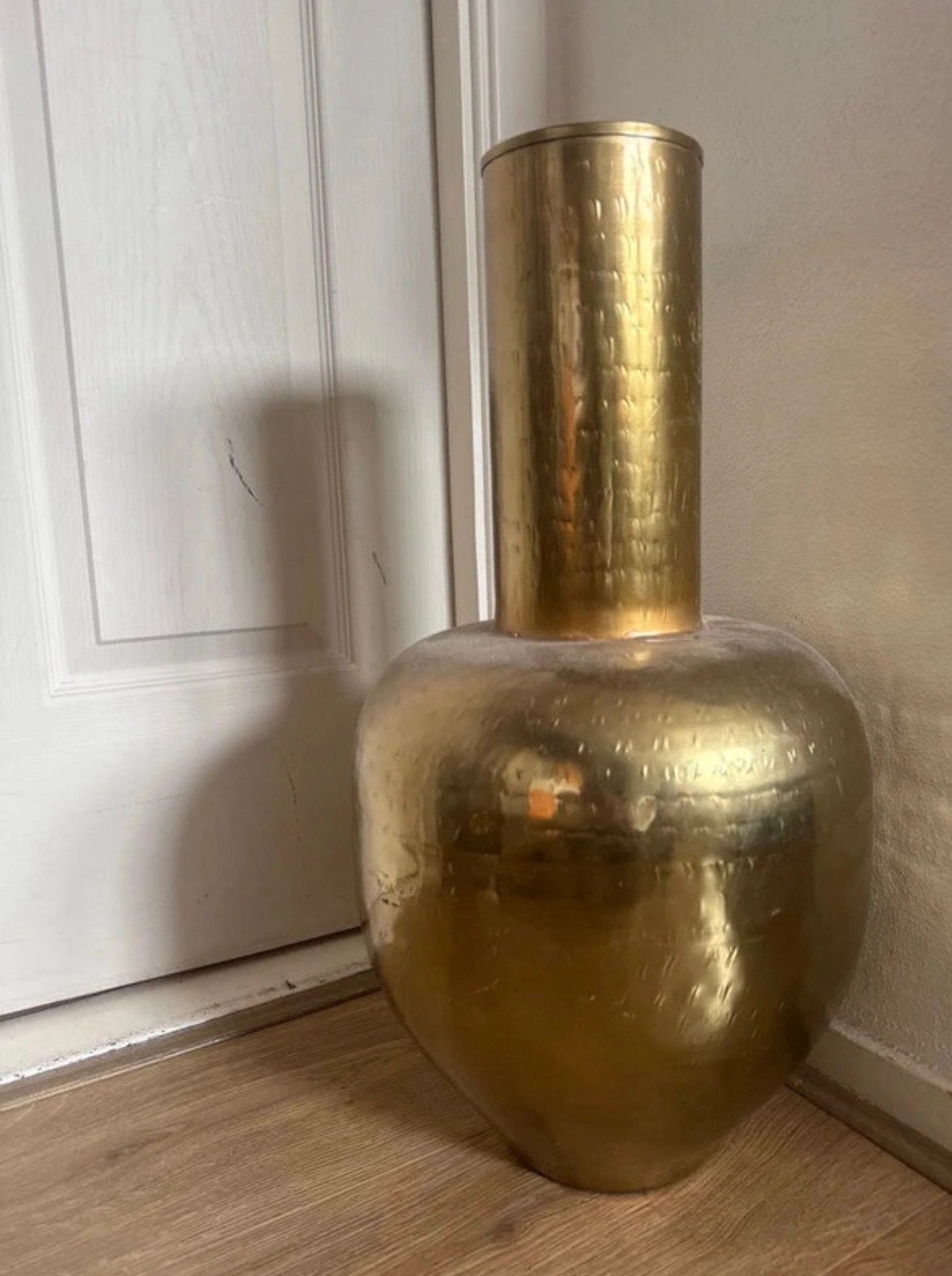 Pot&Vaas Handgemaakte Gouden Vaas, Handgemaakt, Ophalen of Verzenden, Zo goed als nieuw, Metaal