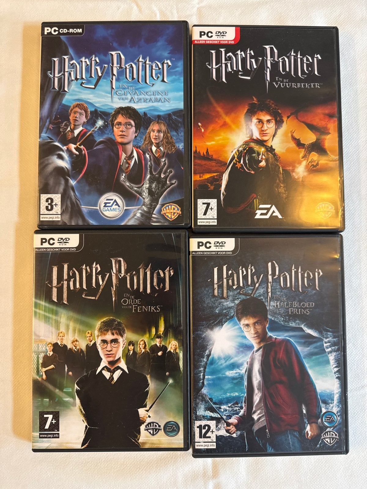 Harry Potter PC Games Collectie (4 stuks), Avontuur en Actie, Gebruikt, 1 speler, Ophalen of Verzenden