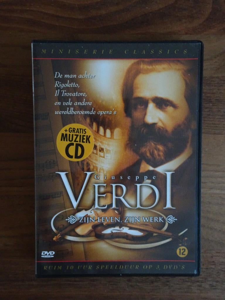 Verdi zijn leven zijn werk miniserie dvd, Cd's en Dvd's, Alle leeftijden, Ophalen of Verzenden, Zo goed als nieuw, Boxset