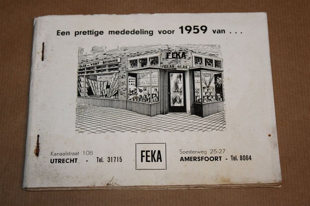 FEKA 1959 — Vintage Behangstalenboek met 25 Dessins, Ophalen of Verzenden, Gelezen, Tractor en Landbouw