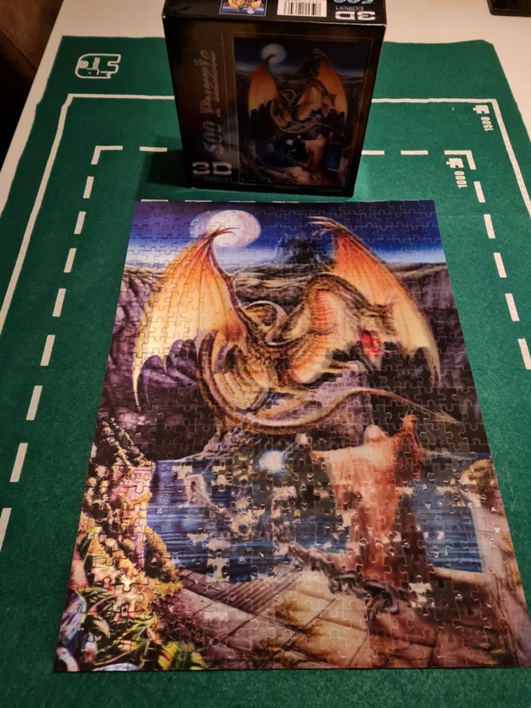 3D Draken Puzzel 500 Stukjes, Ophalen of Verzenden, 500 t/m 1500 stukjes, Zo goed als nieuw, Legpuzzel