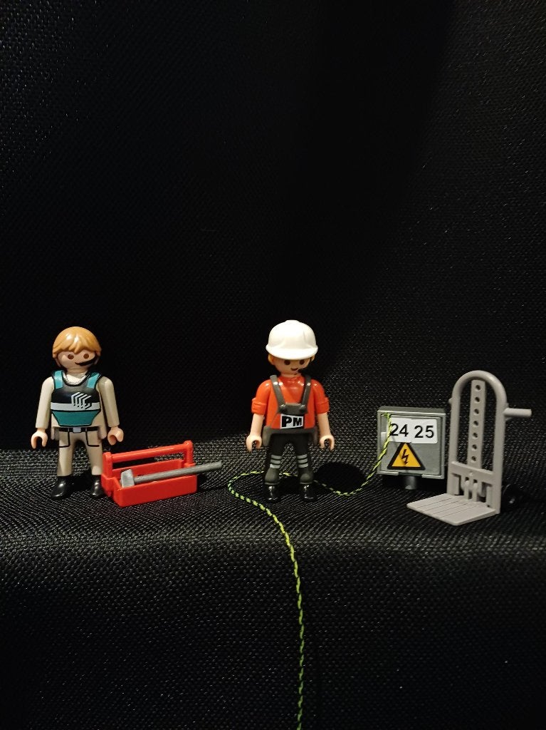 Playmobil werkmannen, Losse onderdelen, Ophalen of Verzenden, Zo goed als nieuw, Figuren
