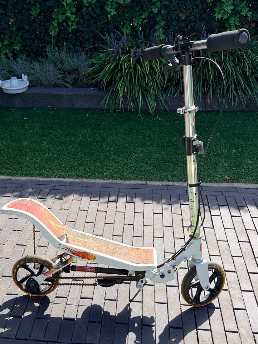 Space scooter, Ophalen, Gebruikt