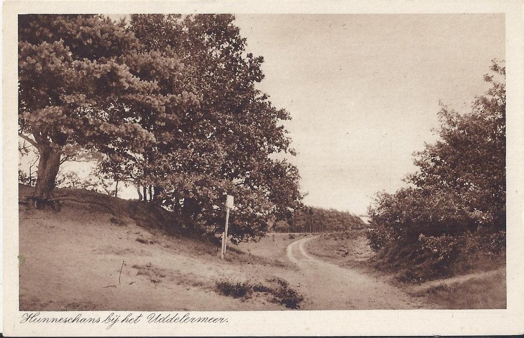 Hunnenschans bij het uddelermeer oude ansichtkaart ( 8120), Ophalen of Verzenden, 1960 tot 1980, Ongelopen, Noord-Brabant