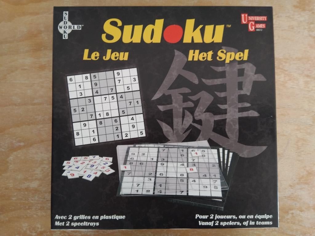 Sudoku gezelschapsspel, Een of twee spelers, Ophalen of Verzenden, Zo goed als nieuw, University Games