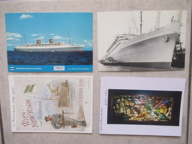 Holland Amerika Lijn ansichtkaarten (19 stuks), Verzamelen, Ophalen of Verzenden, Zo goed als nieuw, Motorboot of Zeilboot, Kaart, Foto of Prent