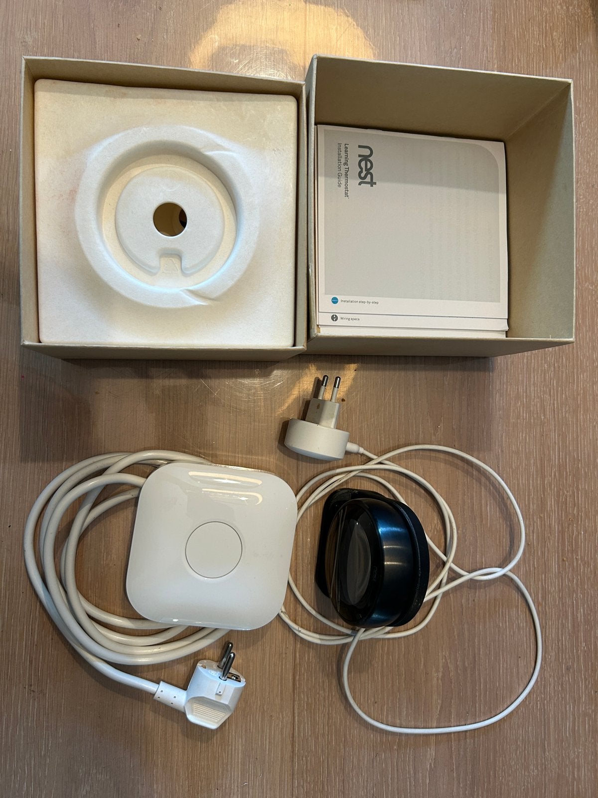 Google nest learning thermostaat met heatlink v3, Doe-het-zelf en Verbouw, Ophalen of Verzenden, Slimme thermostaat, Zo goed als nieuw