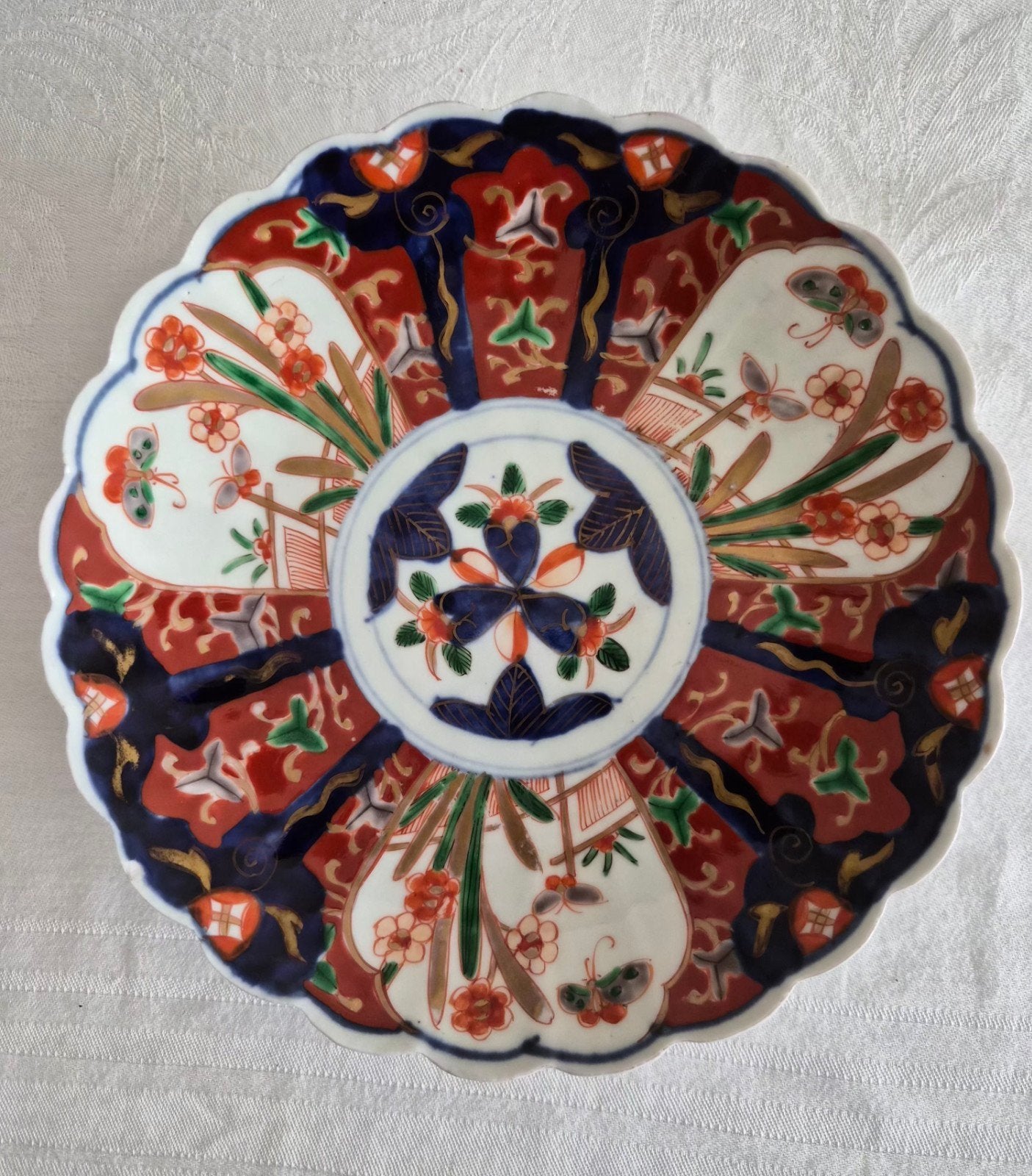 Antiek Imari porseleinen bord 18e- 19e eeuw klein chipje, Antiek en Kunst, Ophalen