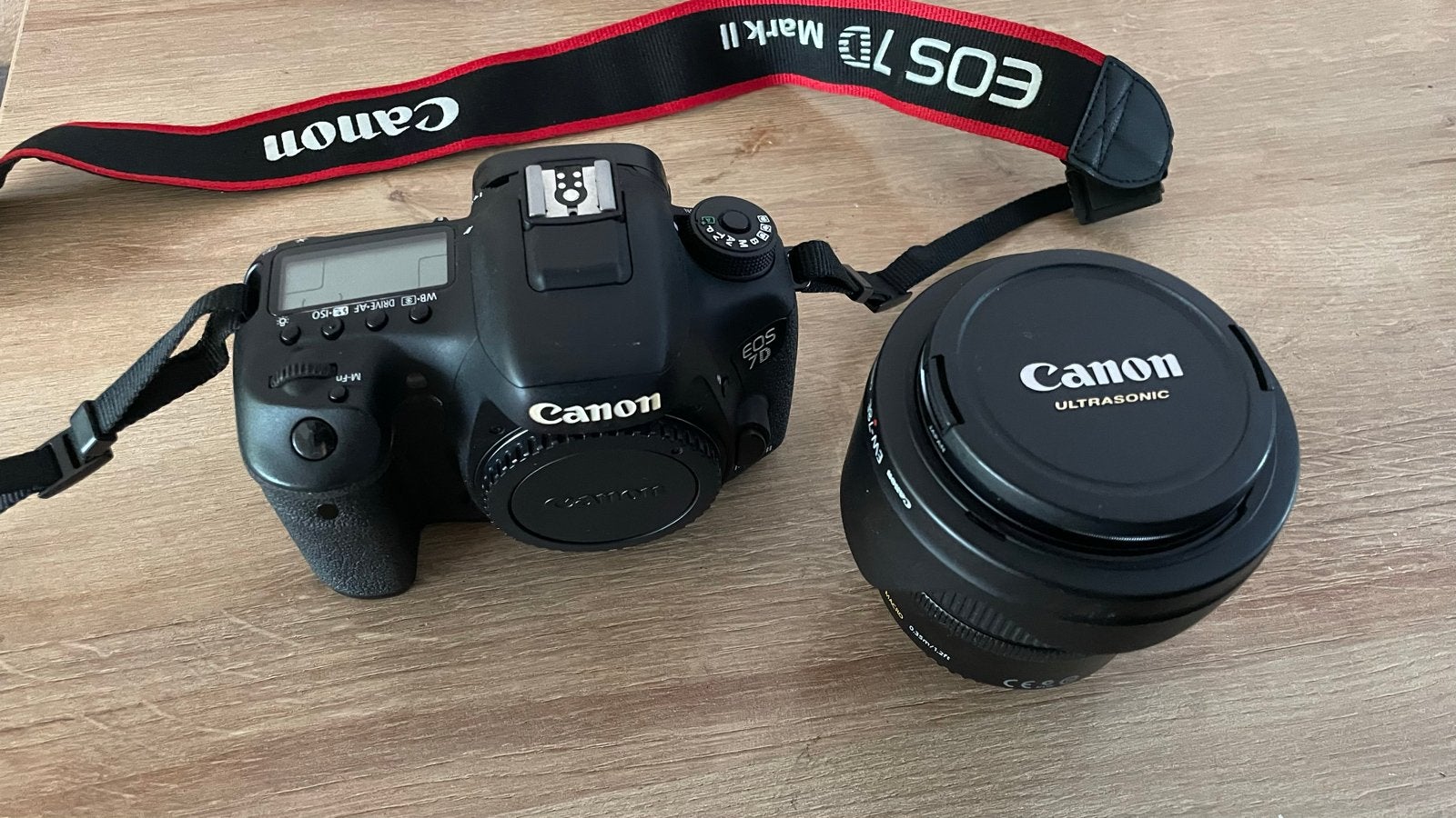 Canon EOS 7D Mark II met EF-S 15-85mm lens en accessoires, Ophalen, Spiegelreflex, Bodydop, Canon